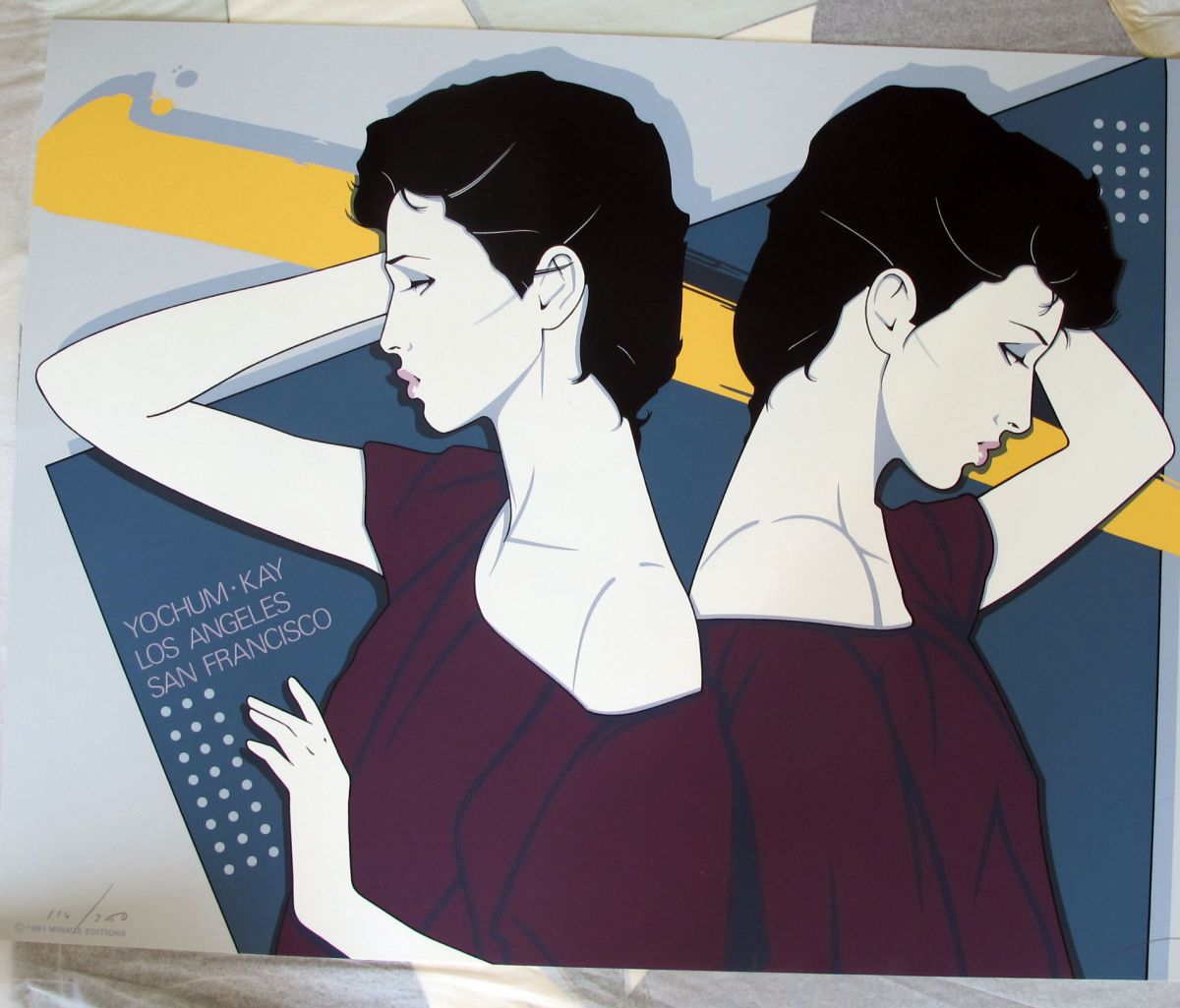 Patrick Nagel - Yochum Kay - Limited Edition Serigraph