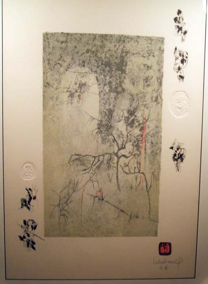 Lebadang - Paysage 4 - Limited Edition Lithograph intaglio