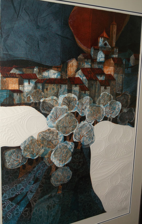 Sunol Alvar - Paysage Gris - Limited Edition Lithograph