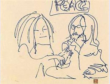 John Lennon - Peace and Love - Limited Edition Lithograph