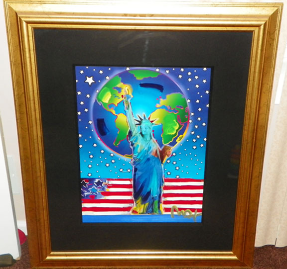 Peter Max - Peace On Earth - Original Mixed Media / Acrylic / Color Lithography