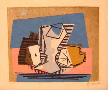 Pablo Picasso - Pear, Glass And Lemon - Limited Edition Pochoir