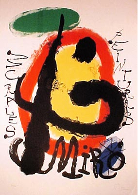 Joan Miro - Peintures Murales - Limited Edition Lithograph