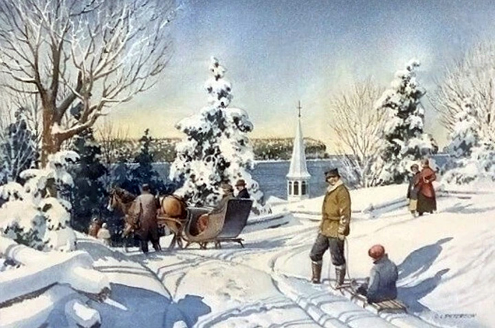 Charles Peterson - Sunday Morning - Original Painting - Watercolor