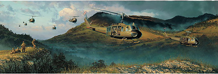 William S. Phillips - The Long Green Line - Limited Edition Lithograph