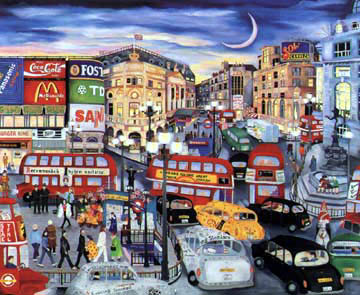 Linnea Pergola - Piccadilly Circus - Limited Edition Serigraph