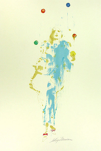 Leroy Neiman - Pierrot The Juggler - Limited Edition Serigraph