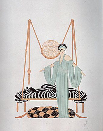  Erte - Pillow Swing - Limited Edition Serigraph