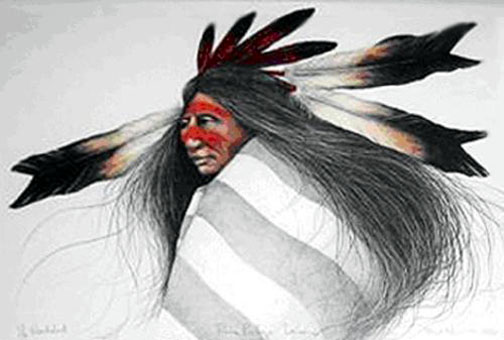 Frank Howell - Pine Ridge Dancer - Limited Edition Lithograph 