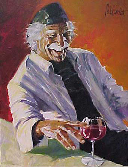 Aldo Luongo - Pinot Noir After Work - Limited Edition Giclee on Canvas
