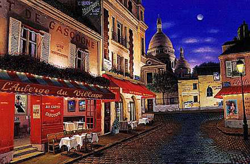Liudmila Kondakova - Place Du Tertre - Limited Edition Serigraph 