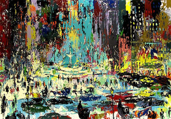 Leroy Neiman - Plaza Square New York - Limited Edition Serigraph