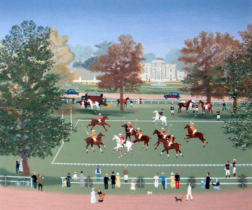 Michel Delacroix - Polo a Bagatelle - Limited Edition Serigraph