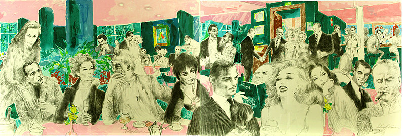 Leroy Neiman - Polo Lounge - Limited Edition Serigraph
