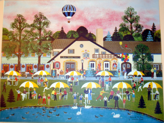 Jane Wooster Scott - Pond At the Inn - Limited Edition Lithograph