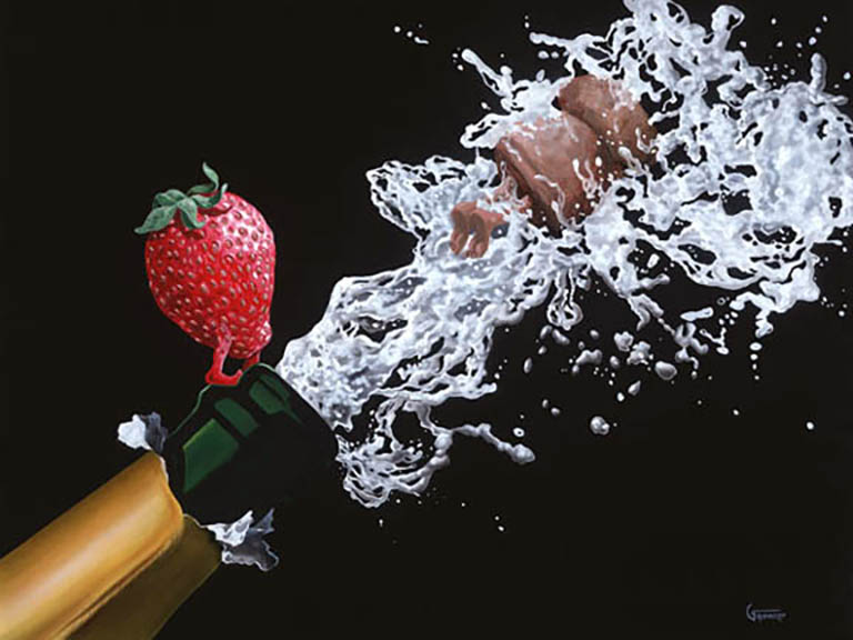 Michael Godard - Pop The Top - Limited Edition Giclee on Canvas