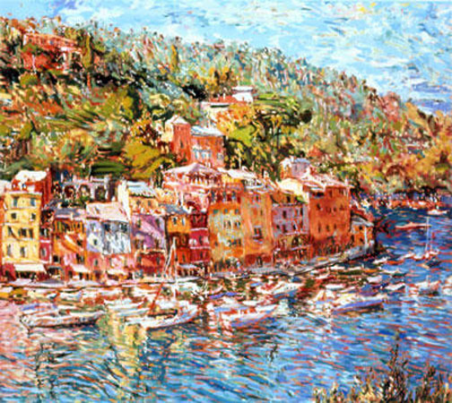Marco Sassone - Portofino Reflections - Limited Edition Serigraph