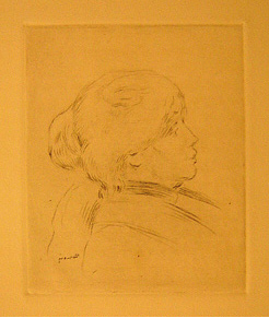 Pierre-Auguste Renoir - Portrait De Berthe Morisot - Limited Edition Etching