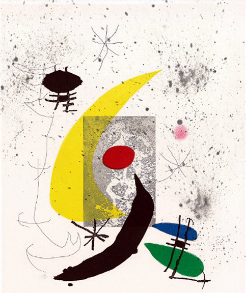 Joan Miro - Pour Paul Eluard - Limited Edition Etching / Aquatint