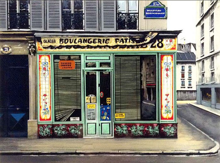 Thomas Pradzynski - Les Memoires de Paris Suite - Limited Edition Serigraph 
