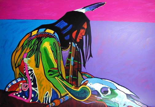 John Nieto - Prayer For The Return Of The Buffalo - Limited Edition Serigraph