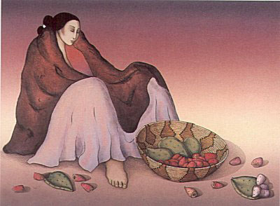 RC Gorman - Prickly Pear - Limited Edition Lithograph