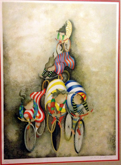 Graciela Rodo Boulanger - Promenade En Bicyclette - Limited Edition Lithograph