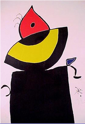 Joan Miro - Quartre Colors Aparien El Mon - Limited Edition Etching / Aquatint