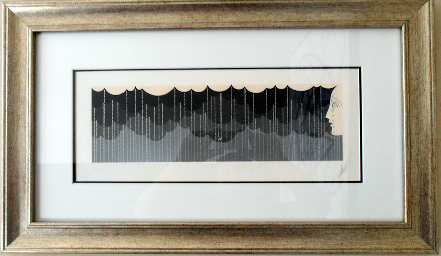  Erte - Rain - Limited Edition Serigraph