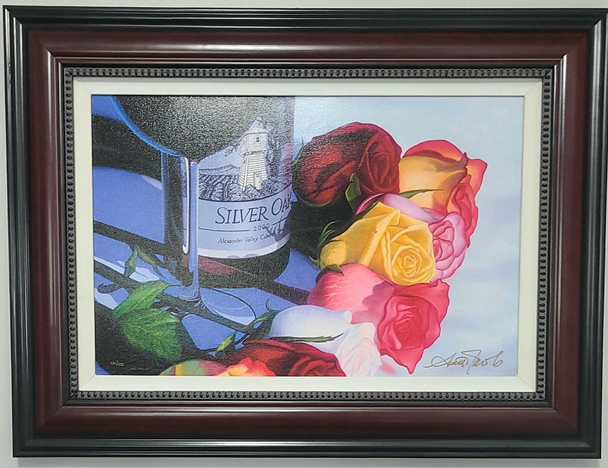 Scott Jacobs - Rainbow Red, Stems of Napa, and Sun of The Shine - Limited Edition Giclee on Canvas