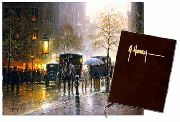 G Harvey - Rainy Day in Central Park - Limited Edition Lithograph