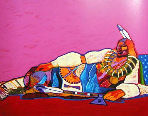 John Nieto - Reclining Ponca Chief - Limited Edition Serigraph