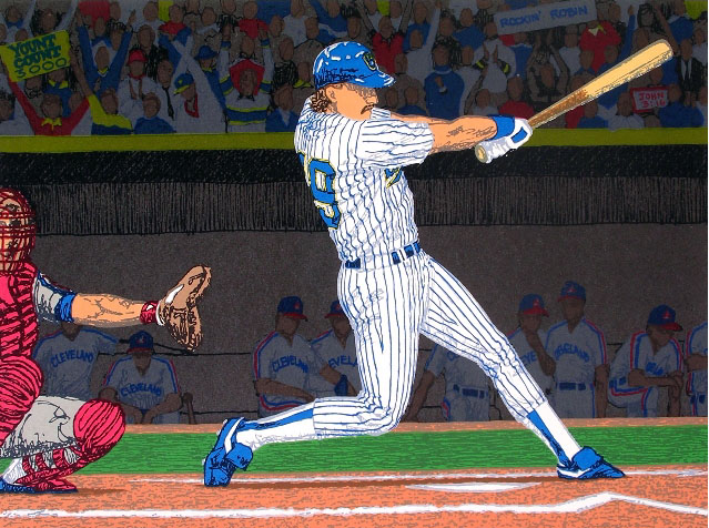 Rick Rush - Record Robin - Robin Yount - Limited Edition Serigraph