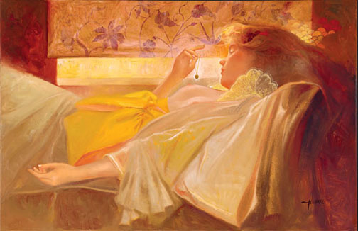 Felix Mas - Recuerdos (Memories) - Limited Edition Serigraph on Canvas