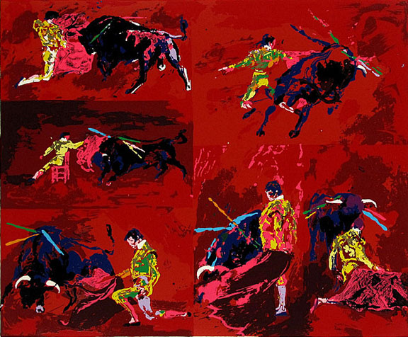 Leroy Neiman - Red Corrida - Limited Edition Serigraph