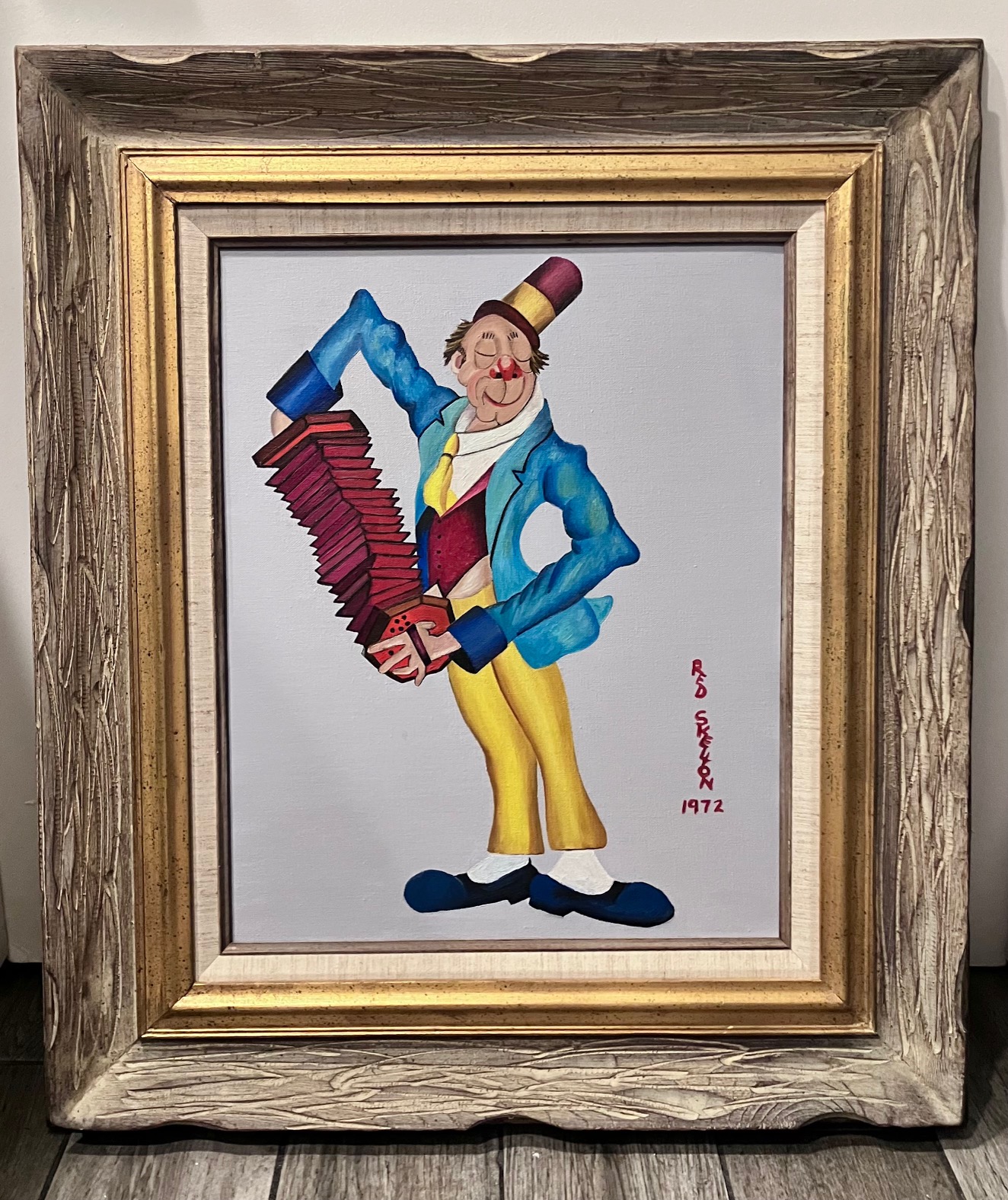 Red Skelton - Accordian - A Portrait of Bert Lahr - Original Painting - Oil on Canvas