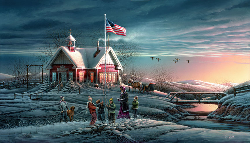 Terry Redlin - America, America - Limited Edition Offset Lithograph