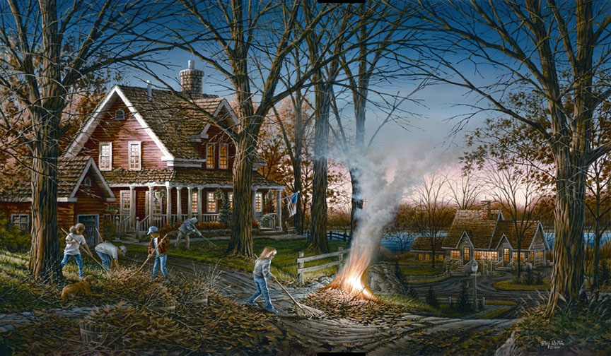 Terry Redlin - Autumn Evening - Limited Edition Offset Lithograph
