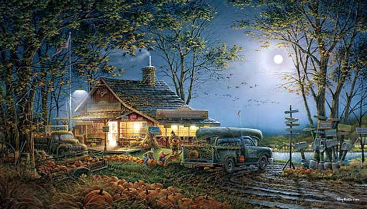 Terry Redlin - Autumn Traditions - Limited Edition Offset Lithograph