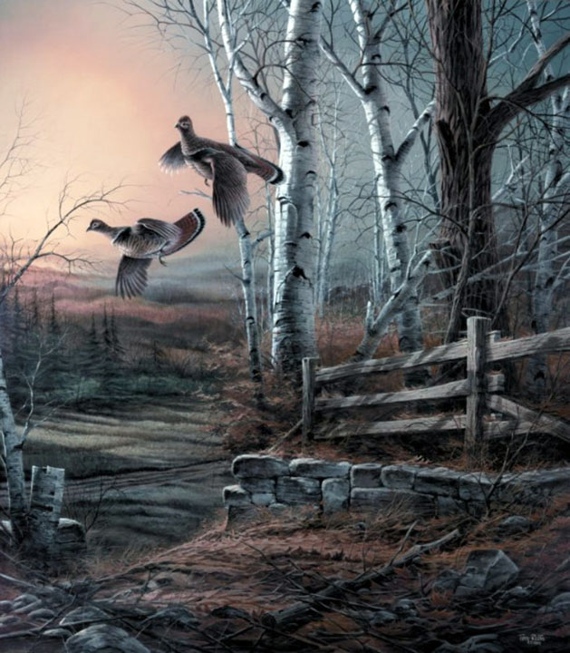 Terry Redlin - Breaking Cover - Limited Edition Offset Lithograph