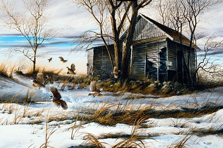 Terry Redlin - Broken Covey - Limited Edition Offset Lithograph