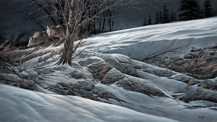 Terry Redlin - Catching the Scent - Limited Edition Offset Lithograph