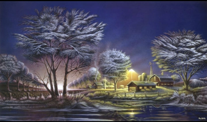 Terry Redlin - Early Morning Frost - Limited Edition Offset Lithograph