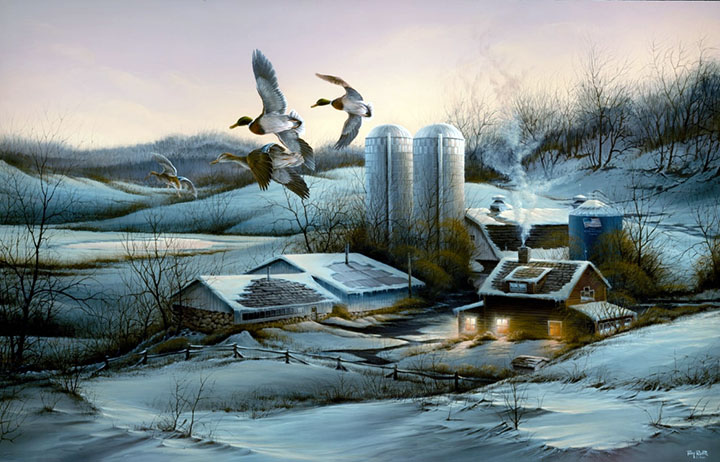 Terry Redlin - Evening Company - Limited Edition Offset Lithograph