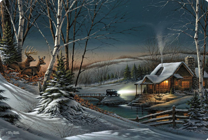 Terry Redlin - Evening with Friends - Limited Edition Offset Lithograph