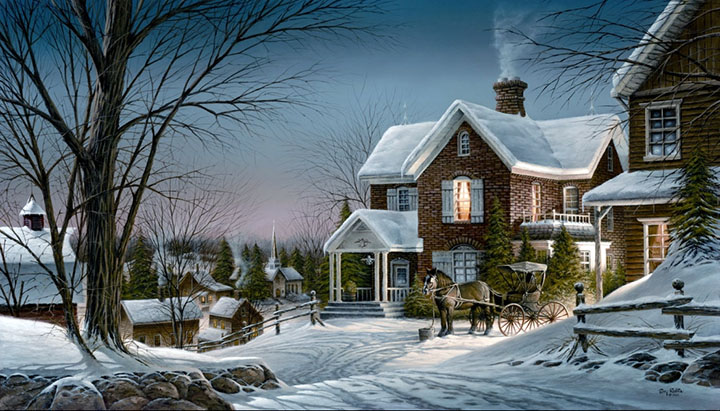 Terry Redlin - House Call - Limited Edition Offset Lithograph