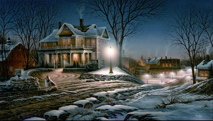 Terry Redlin - Lights of Home - Limited Edition Offset Lithograph