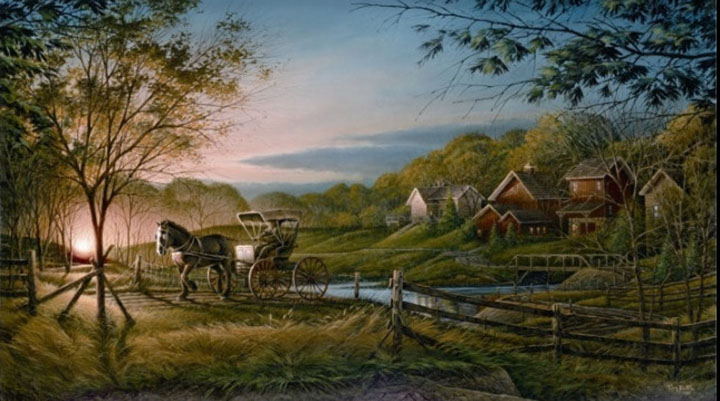 Terry Redlin - Morning Rounds - Limited Edition Offset Lithograph