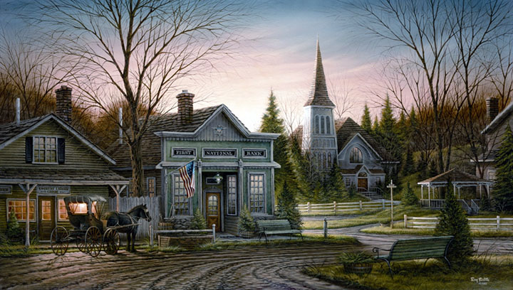 Terry Redlin - Office Hours - Limited Edition Offset Lithograph