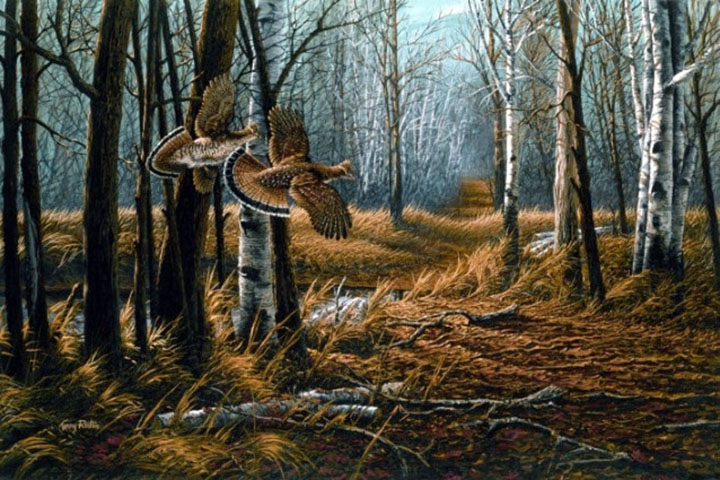 Terry Redlin - Old Loggers Trail - Limited Edition Offset Lithograph